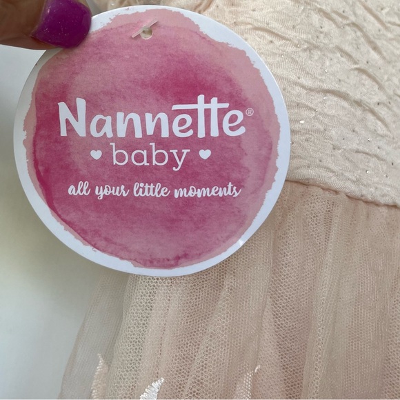 •NANNETTE BABY• Ivory Lace Skirt Party Dress - Size 24 Months - Picture 6 of 9